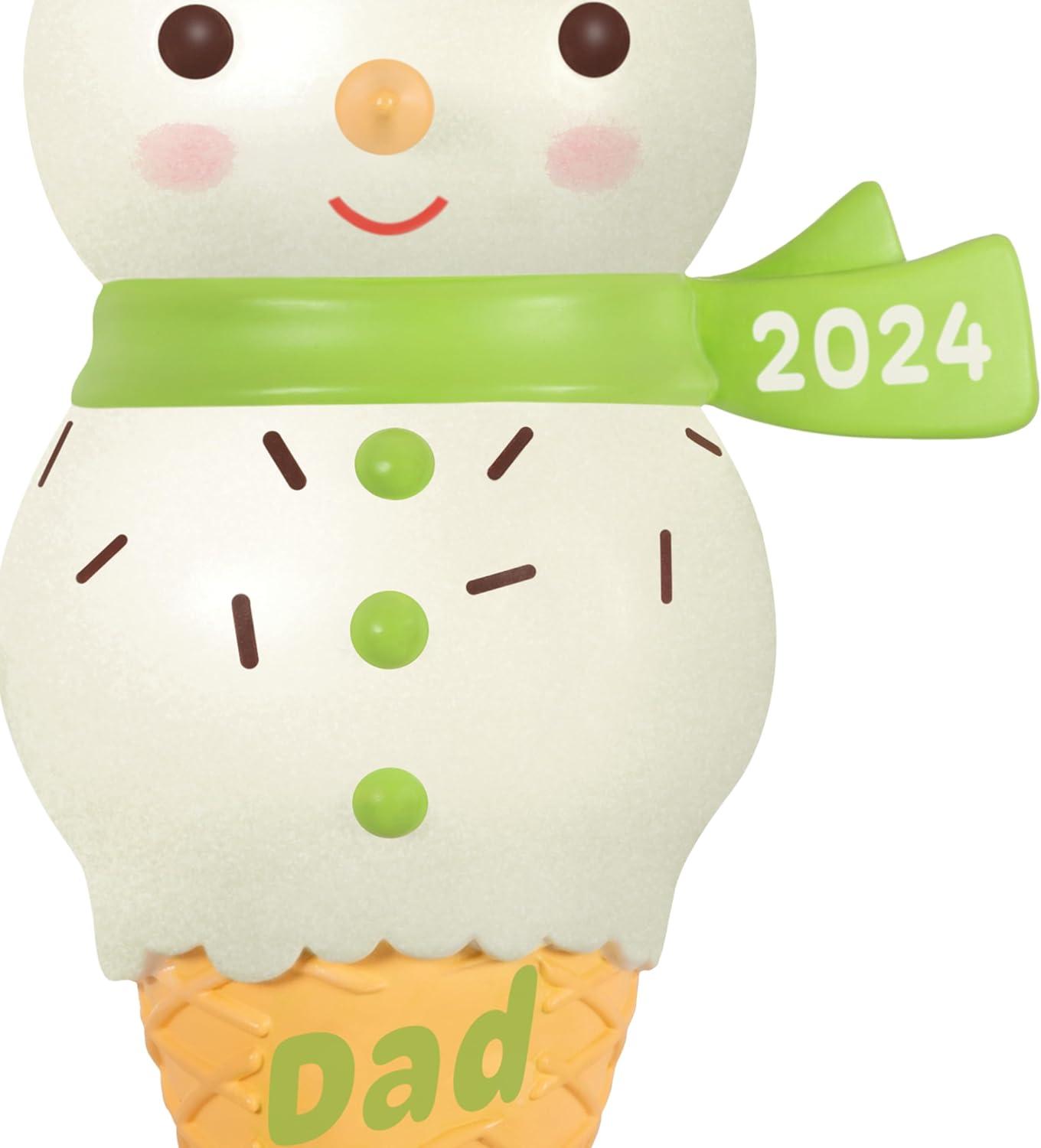 imageHallmark Keepsake Christmas Ornament 2024 Daughter Snowman Ice Cream Cone 2024 Family Gifts2024 Dad