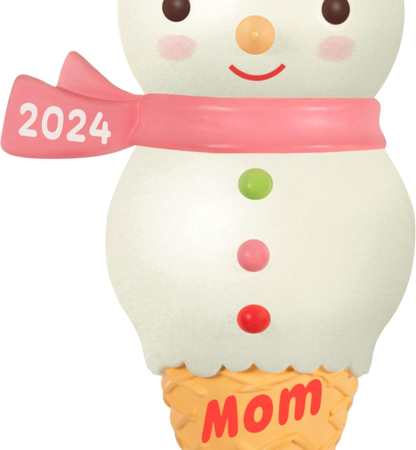 imageHallmark Keepsake Christmas Ornament 2024 Daughter Snowman Ice Cream Cone 2024 Family Gifts2024 Mom