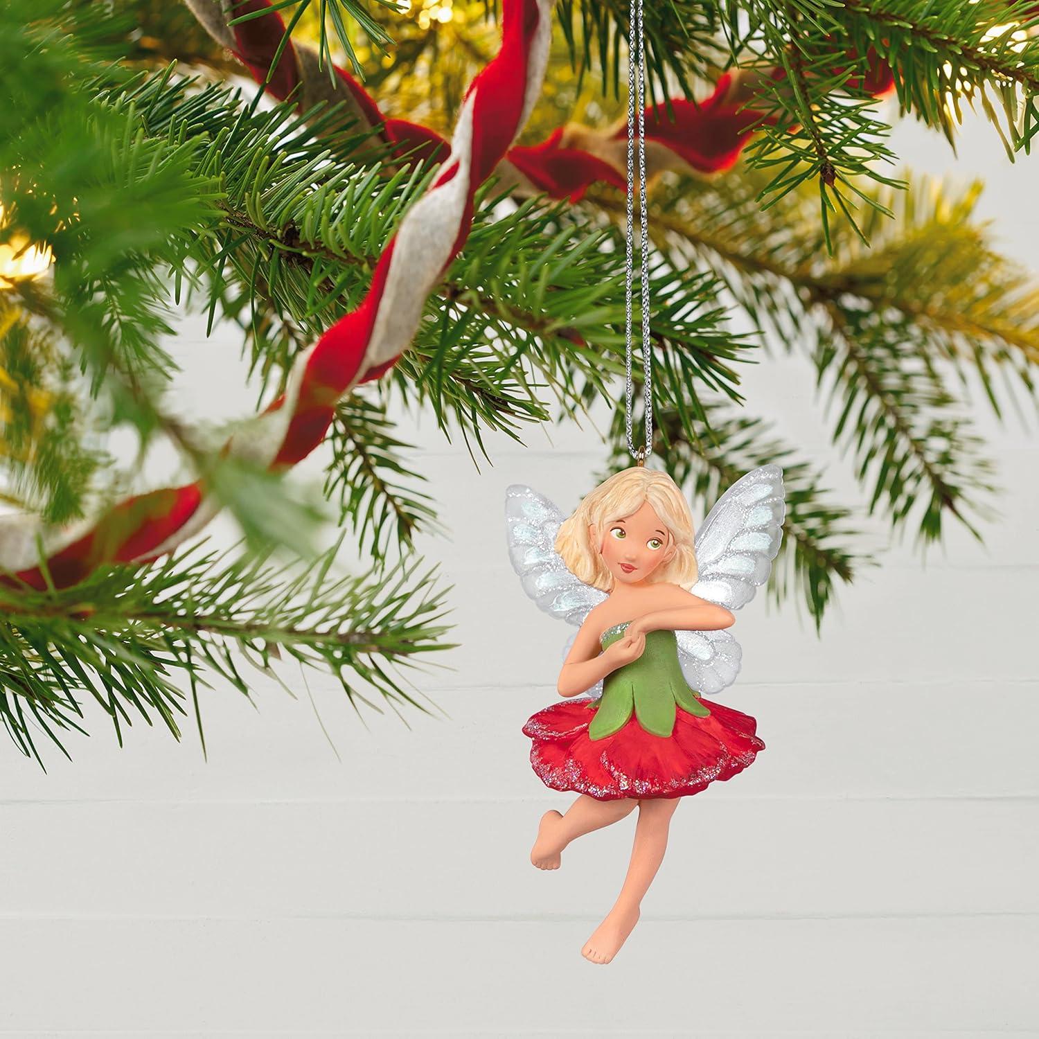 imageHallmark Keepsake Christmas Ornament 2024 Fairy Messengers Hibiscus Fairy Gift for HerCarnation Fairy