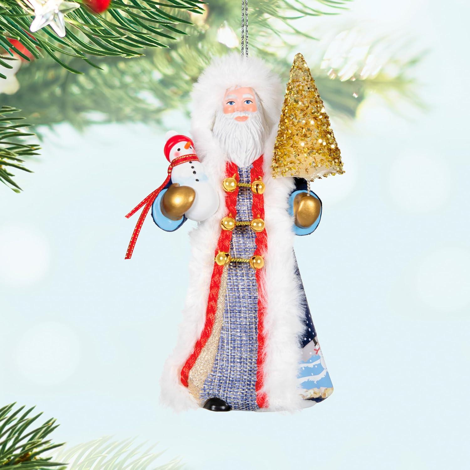 imageHallmark Keepsake Christmas Ornament 2024 Father Christmas Santa Collectors Gifts2024 White Father Christmas