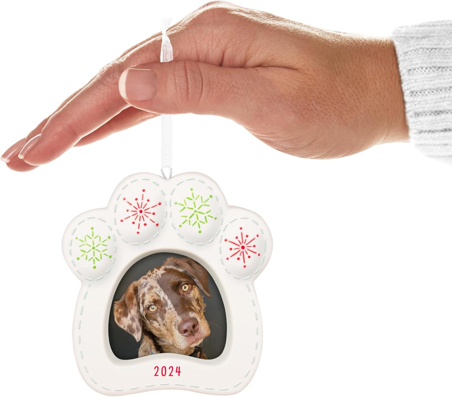 imageHallmark Keepsake Christmas Ornament 2024 Puppy Love Poodle 2024 Gifts for Animal Lovers2024 Happy Dog Photo Frame