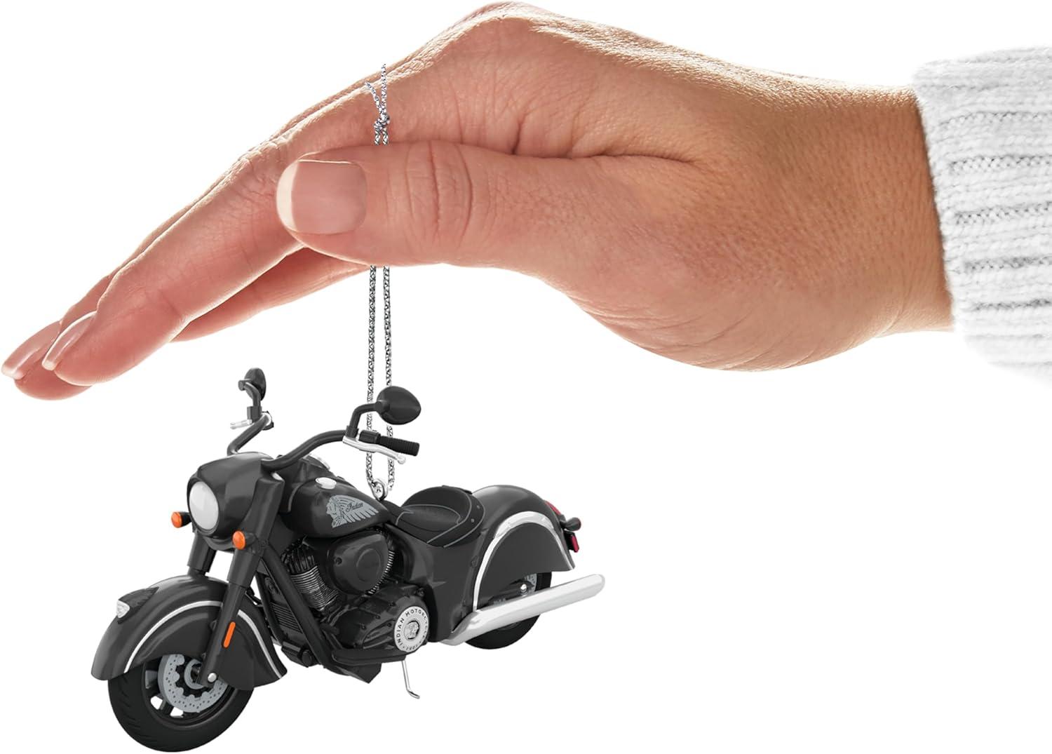 imageHallmark Keepsake Christmas Ornament 2025 1953 Indian Chief Motorcycle 2025 Metal Gifts for Motorcycle CollectorsIndian Motorcycle Chief Dark Horse