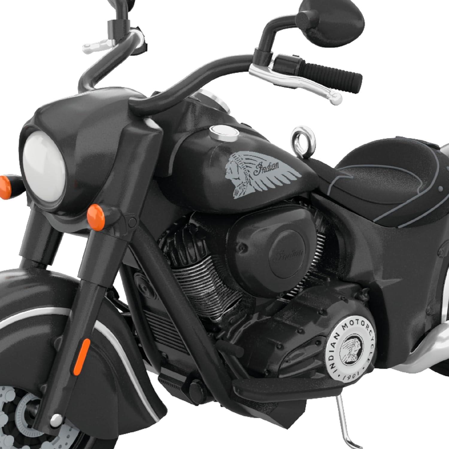 imageHallmark Keepsake Christmas Ornament 2025 1953 Indian Chief Motorcycle 2025 Metal Gifts for Motorcycle CollectorsIndian Motorcycle Chief Dark Horse