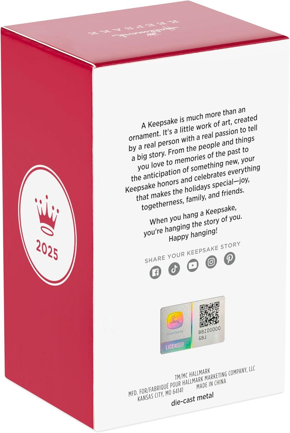 imageHallmark Keepsake Christmas Ornament 2025 1953 Indian Chief Motorcycle 2025 Metal Gifts for Motorcycle CollectorsJohn Deere 620 Tractor