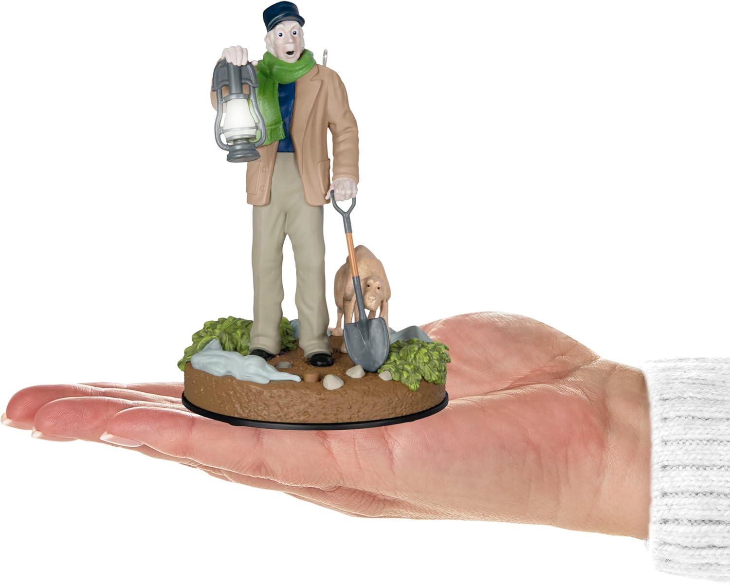 imageHallmark Keepsake Christmas Ornament 2025 Disney The Haunted Mansion Collection The Hitchhiking Ghosts with Light and Sound Gifts for Disney FansThe Caretaker and His Dog