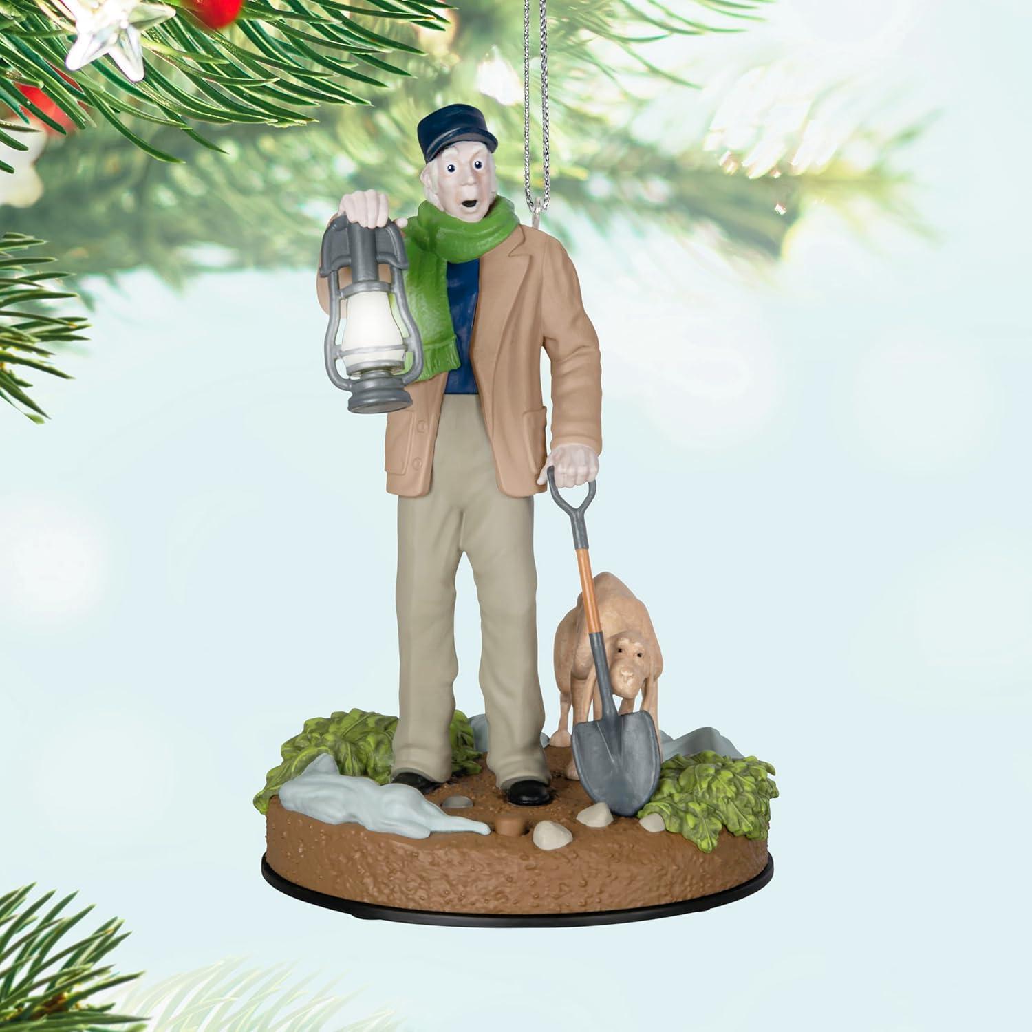 imageHallmark Keepsake Christmas Ornament 2025 Disney The Haunted Mansion Collection The Hitchhiking Ghosts with Light and Sound Gifts for Disney FansThe Caretaker and His Dog