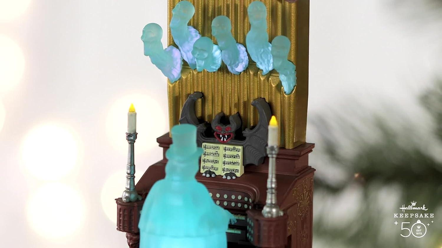 imageHallmark Keepsake Christmas Ornament 2025 Disney The Haunted Mansion Collection The Hitchhiking Ghosts with Light and Sound Gifts for Disney FansVictor Geist