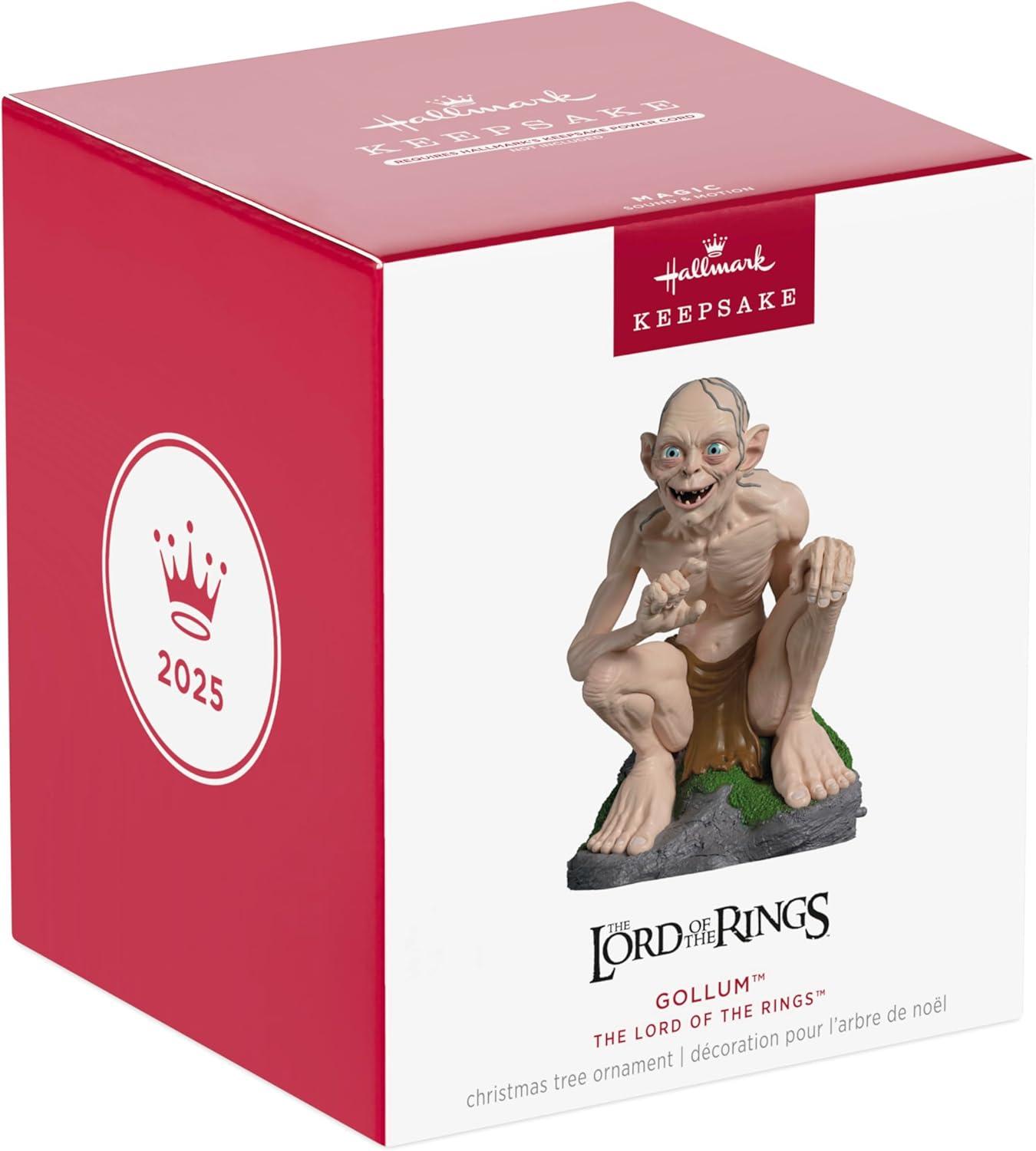 imageHallmark Keepsake Christmas Ornament 2025 The Lord of The Rings Gollum with Sound and Motion Movie GiftsGollum