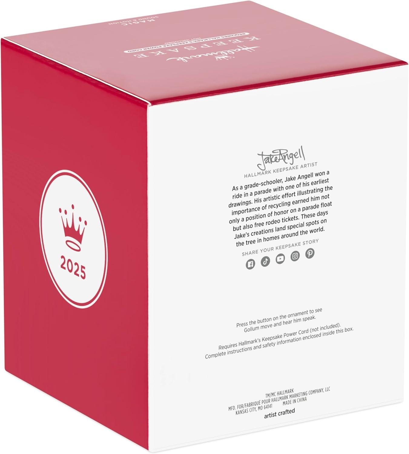 imageHallmark Keepsake Christmas Ornament 2025 The Lord of The Rings Gollum with Sound and Motion Movie GiftsGollum