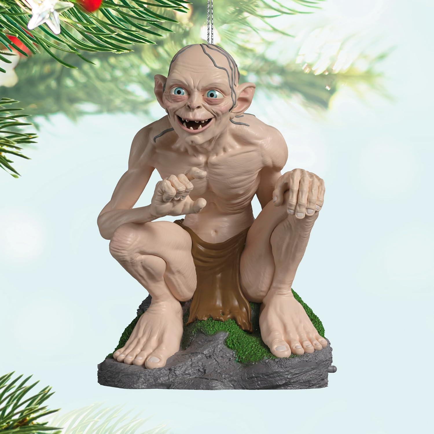 imageHallmark Keepsake Christmas Ornament 2025 The Lord of The Rings Gollum with Sound and Motion Movie GiftsGollum