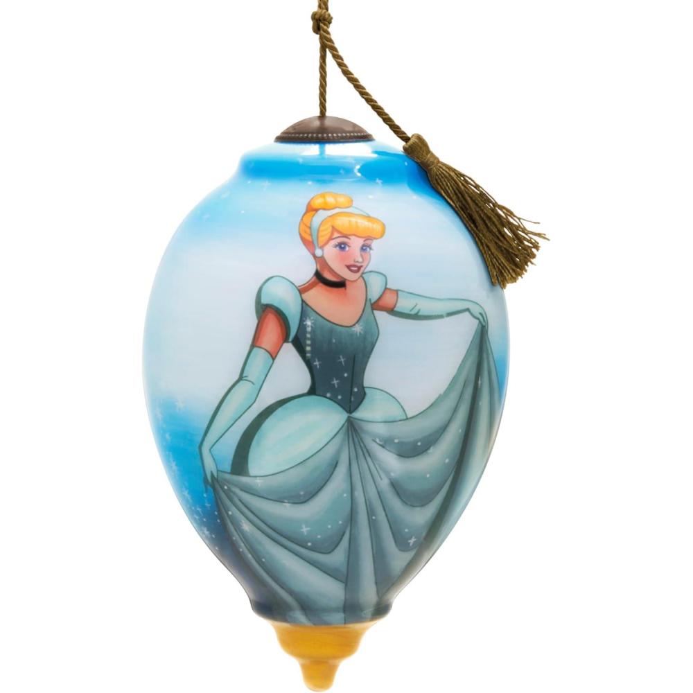 imageHallmark Disney Princess NeQwa Art Cinderella Christmas Ornament HandPainted GlassNeQwa Disney Princess