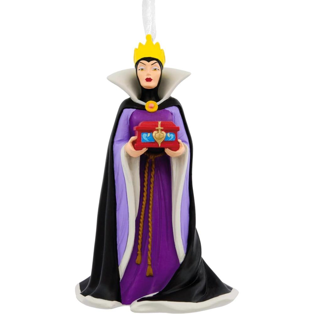 imageHallmark Disney Princess NeQwa Art Cinderella Christmas Ornament HandPainted GlassSnow White Evil Queen