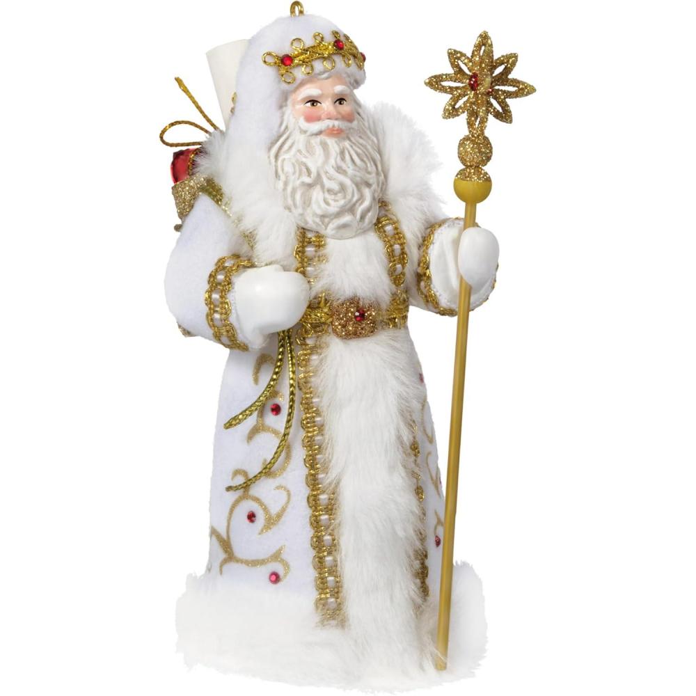 imageHallmark Keepsake Christmas Ornament 2024 Father Christmas Santa Collectors Gifts2025 White Father Christmas