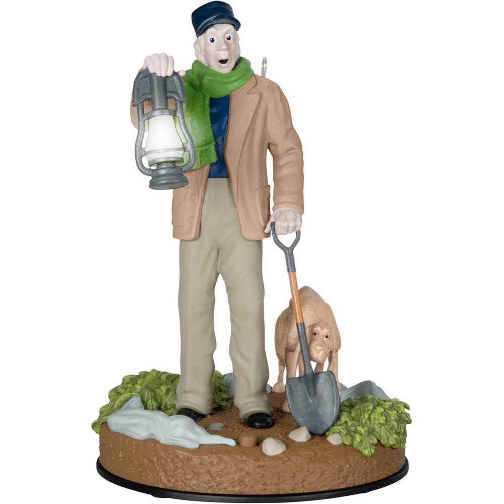 imageHallmark Keepsake Christmas Ornament 2025 Disney The Haunted Mansion Collection The Hitchhiking Ghosts with Light and Sound Gifts for Disney FansThe Caretaker and His Dog