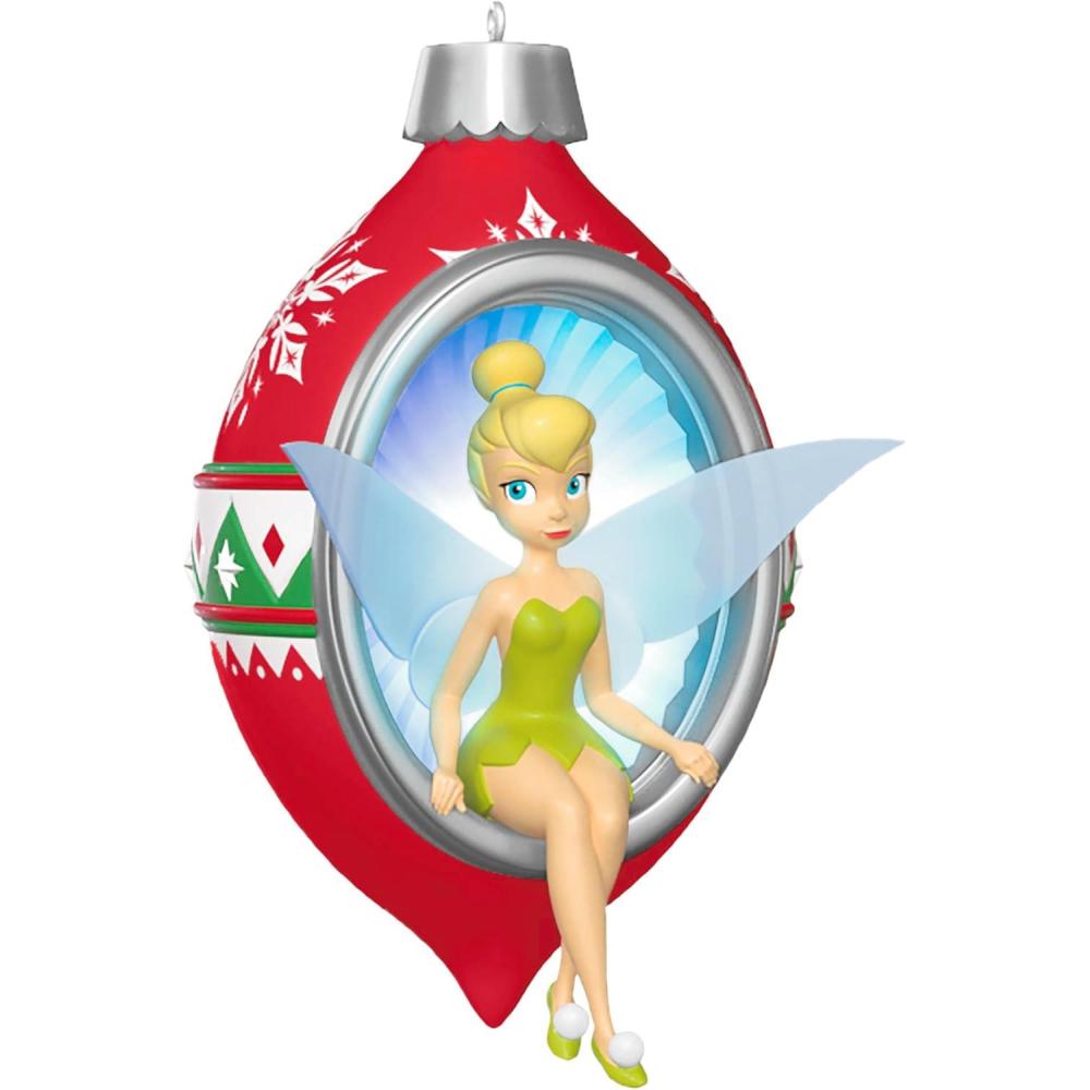 imageHallmark Keepsake Christmas Ornament 2025 Disney Tinker Bell Trimming The Tree with Tink with Light Gifts for Disney FansTinker Bell
