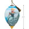 Hallmark Disney Princess Ne’Qwa Art Cinderella Christmas Ornament, Hand-Painted Glass(Ne’Qwa Disney Princess)