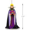 Hallmark Disney Princess Ne’Qwa Art Cinderella Christmas Ornament, Hand-Painted Glass(Snow White Evil Queen)