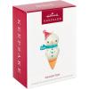 Hallmark Keepsake Christmas Ornament 2024, Daughter Snowman Ice Cream Cone 2024, Family Gifts(2024 Daughter)