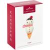 Hallmark Keepsake Christmas Ornament 2024, Daughter Snowman Ice Cream Cone 2024, Family Gifts(2024 Mom)