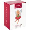 Hallmark Keepsake Christmas Ornament 2024, Fairy Messengers Hibiscus Fairy, Gift for Her(Carnation Fairy)