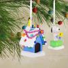 Hallmark Peanuts Snoopy and Holiday Doghouse Christmas Ornaments, Set of 2(Snoopy and Doghouse)