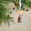 Hallmark Peanuts Snoopy on Doghouse Christmas Ornament with Light(Linus Hugging Blanket)