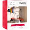 Hallmark Peanuts Snoopy on Doghouse Christmas Ornament with Light(Snoopy Sledding)
