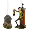 Hallmark Disney The Haunted Mansion Caretaker and Dog Christmas Ornaments, Set of 2, Gifts for Disney Fans