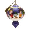 Hallmark Peanuts Ne’Qwa Art A Charlie Brown Christmas Christmas Ornament, Hand-Painted Glass(Charlie Brown and Linus)