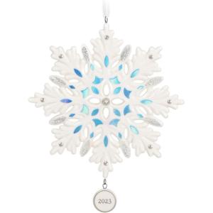 Hallmark Keepsake Christmas Ornament 2024, Snowflake 2024, Porcelain, Snowflake Gifts(2023 Snowflake)
