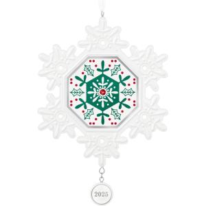 Hallmark Keepsake Christmas Ornament 2024, Snowflake 2024, Porcelain, Snowflake Gifts(2025 Snowflake)