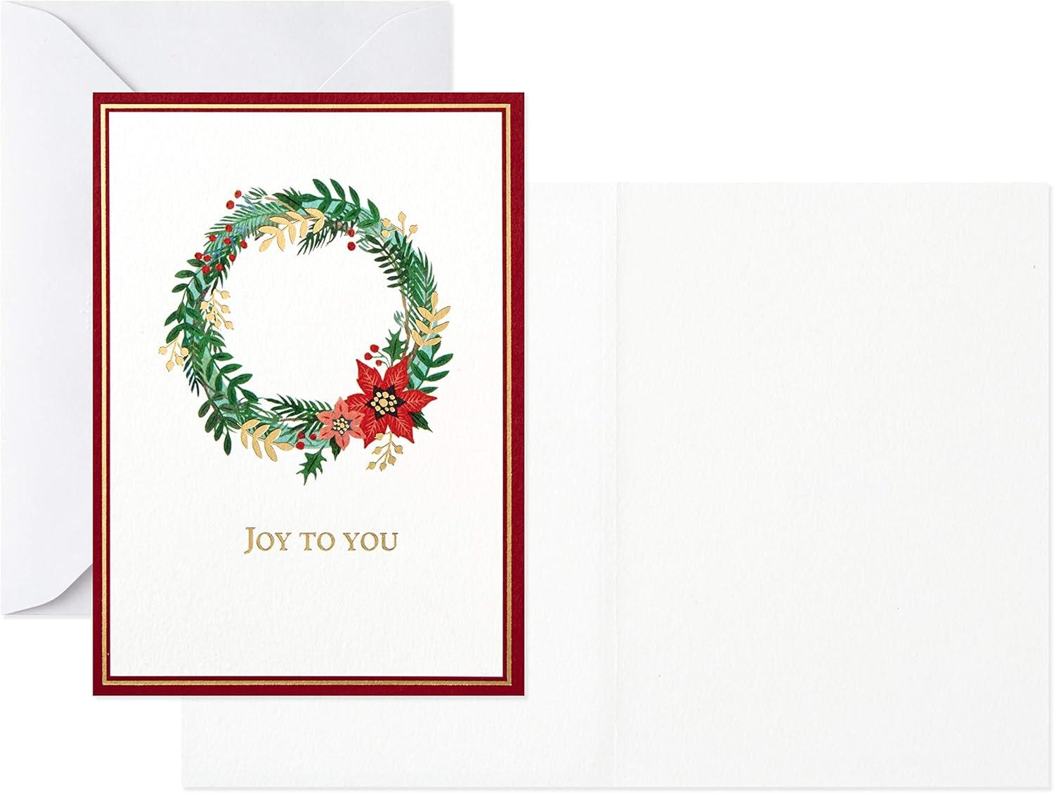 imageHallmark Blank Cards Boxed Christmas Cards Assortment Christmas Lights ampamp Presents 24 Cards and EnvelopesClassic Holiday Icons Blank Note Assortment