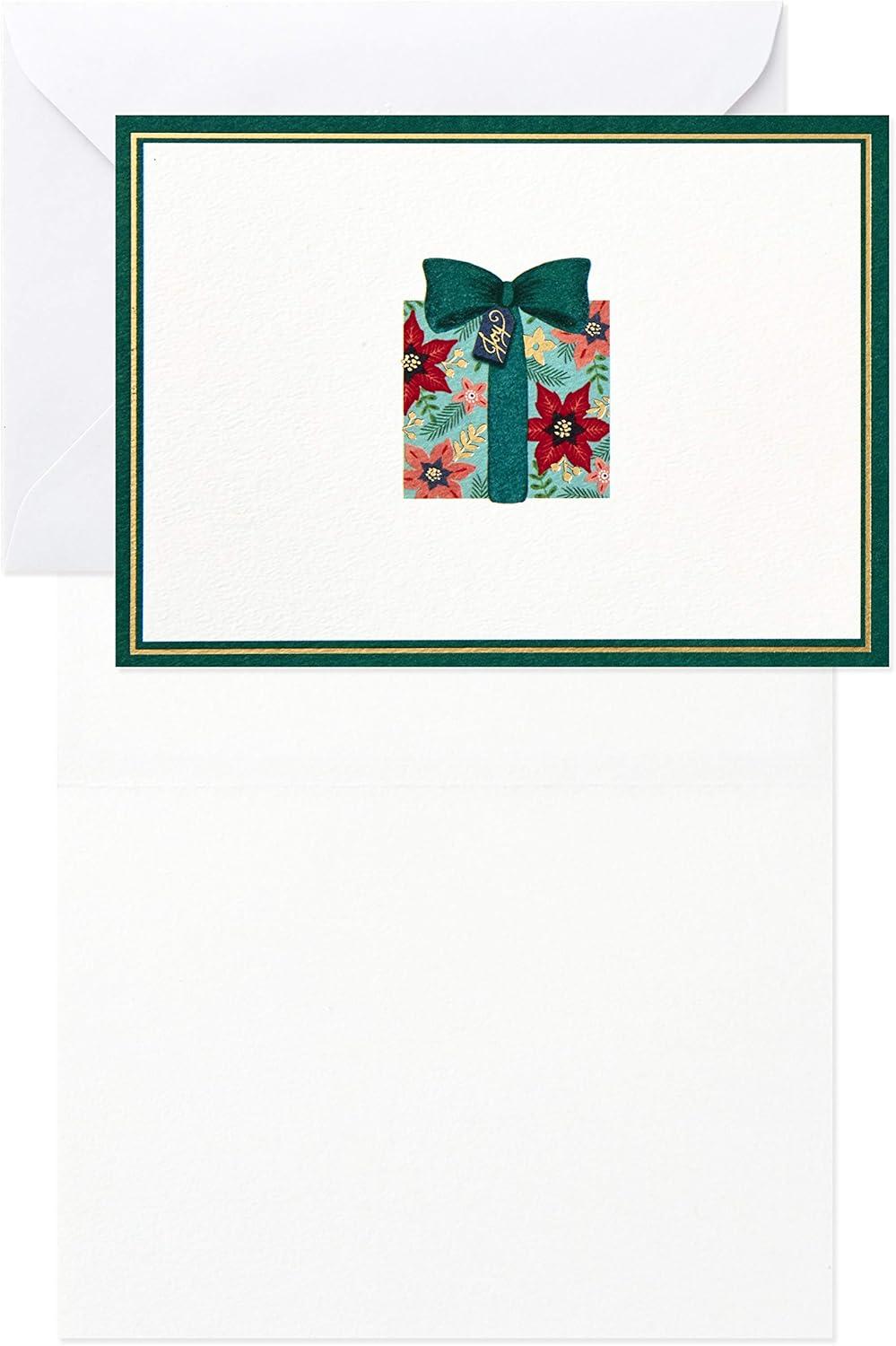 imageHallmark Blank Cards Boxed Christmas Cards Assortment Christmas Lights ampamp Presents 24 Cards and EnvelopesClassic Holiday Icons Blank Note Assortment