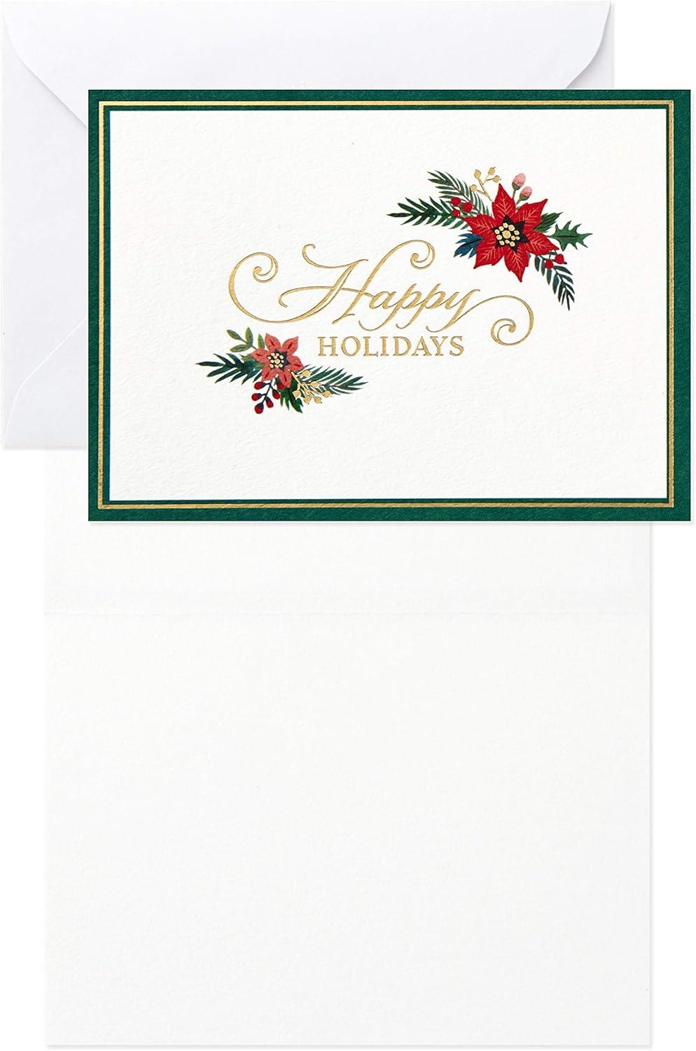 imageHallmark Blank Cards Boxed Christmas Cards Assortment Christmas Lights ampamp Presents 24 Cards and EnvelopesClassic Holiday Icons Blank Note Assortment