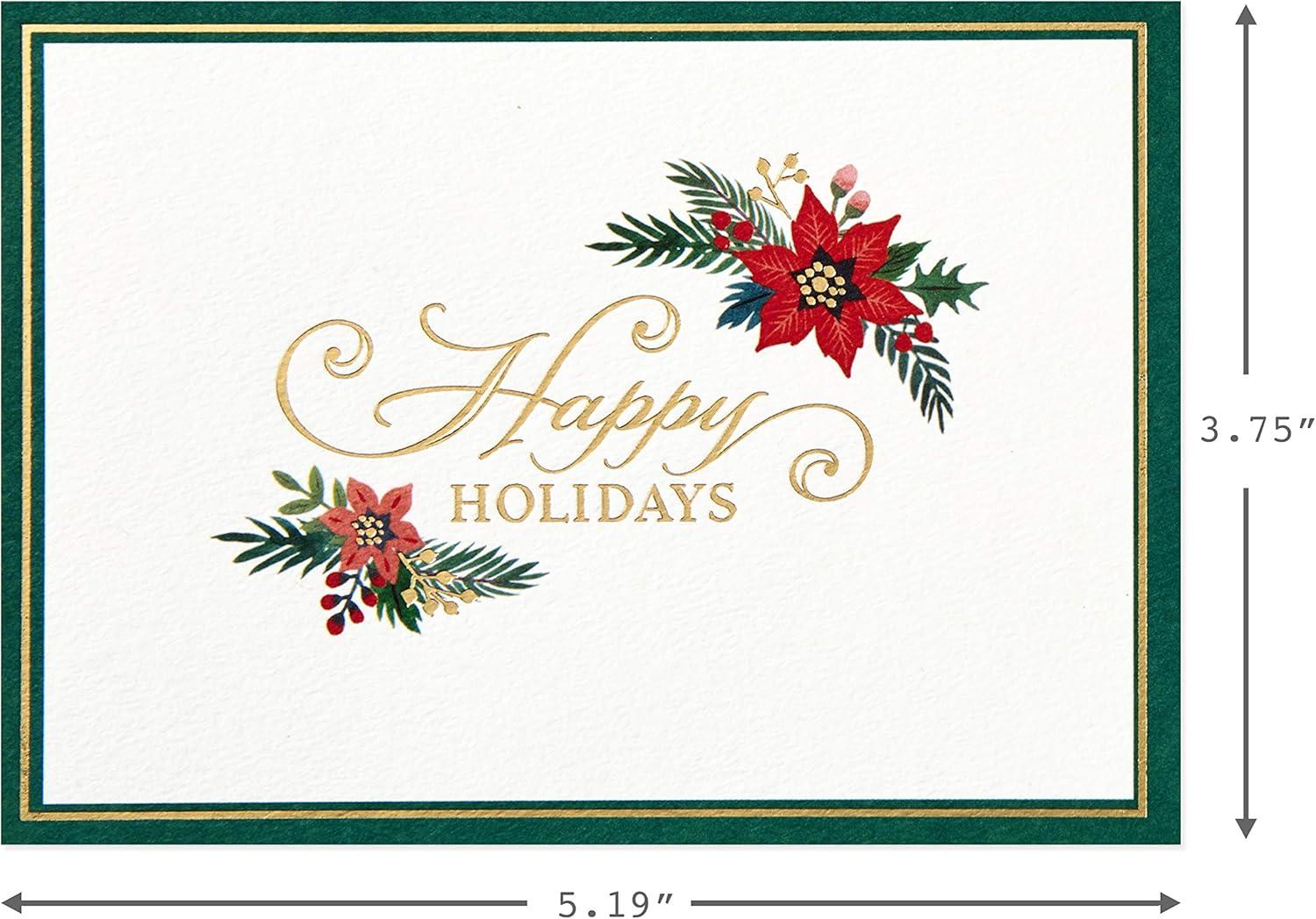 imageHallmark Blank Cards Boxed Christmas Cards Assortment Christmas Lights ampamp Presents 24 Cards and EnvelopesClassic Holiday Icons Blank Note Assortment