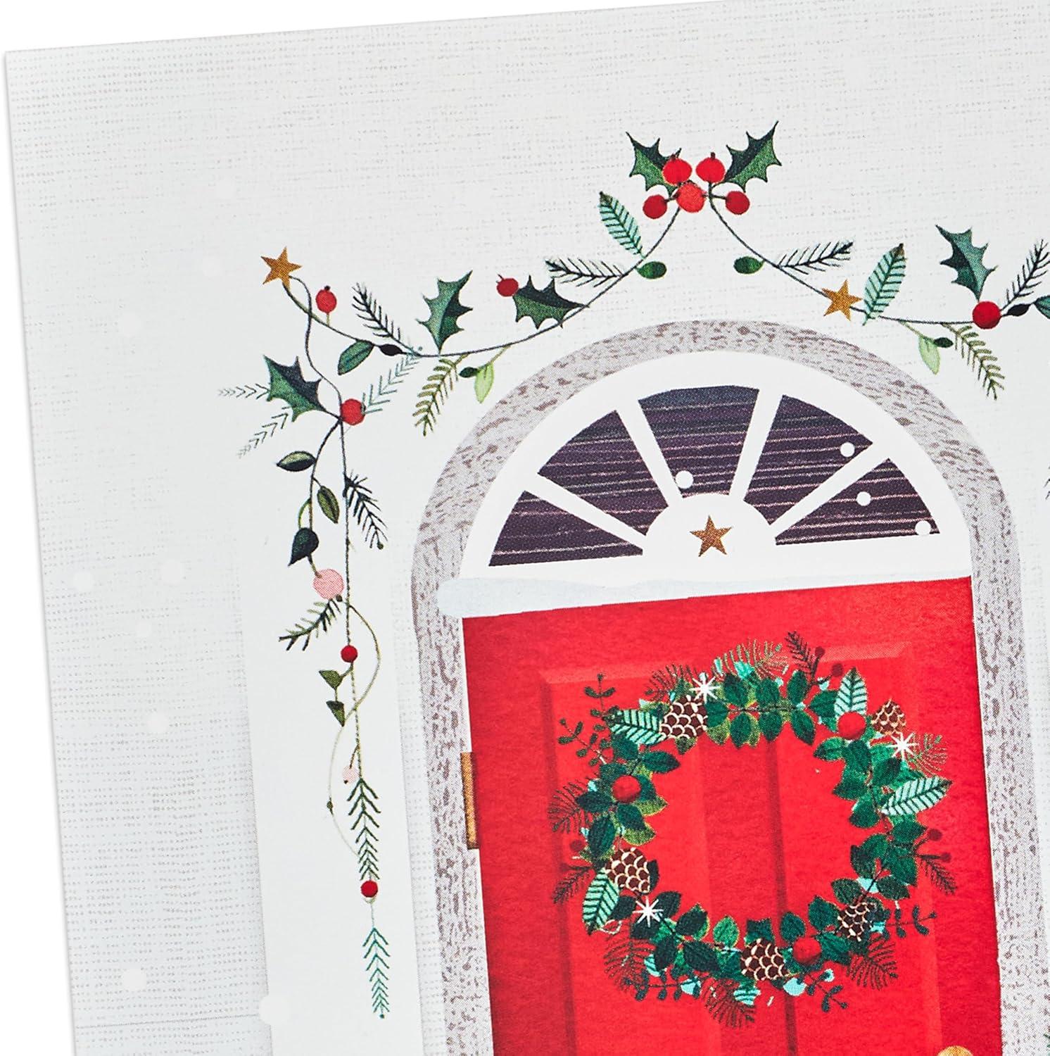 imageHallmark Boxed Christmas Cards Delivering Joy 40 Cards and 40 Envelopes Red Front Door