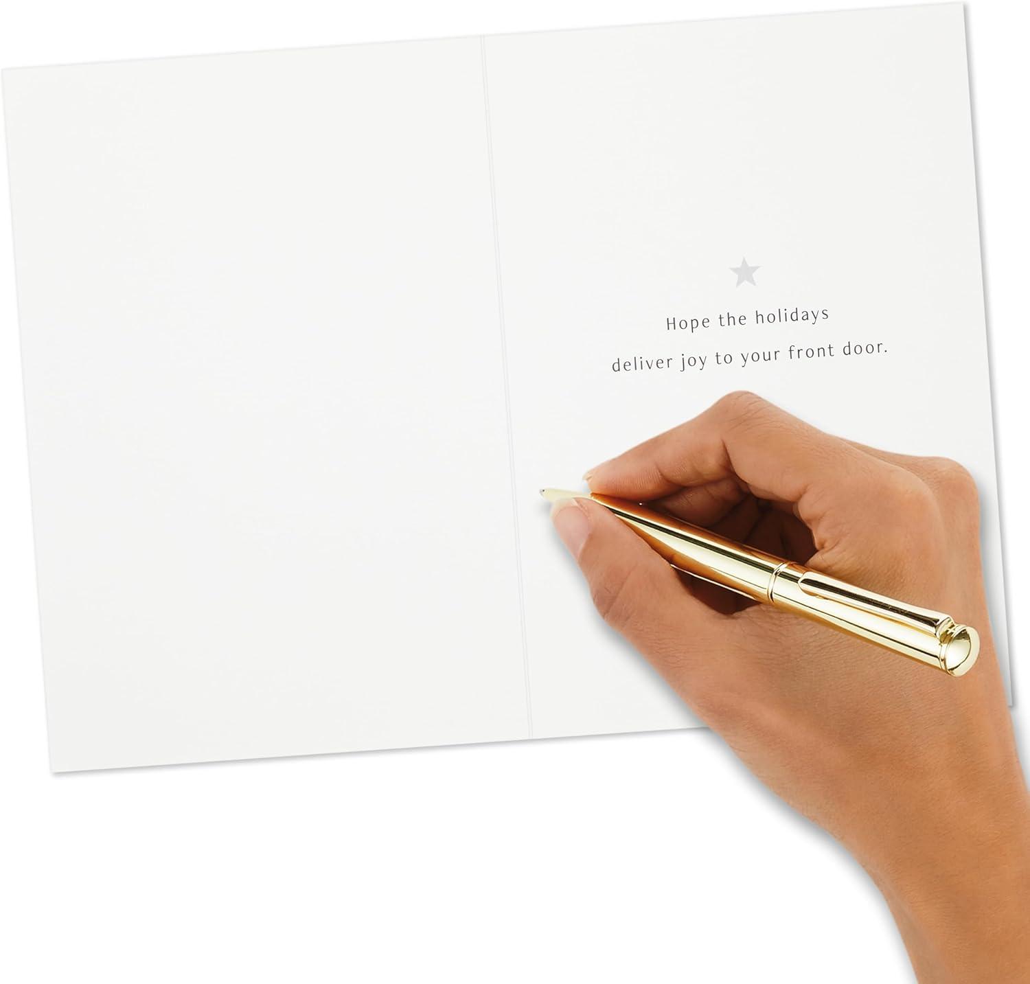 imageHallmark Boxed Christmas Cards Delivering Joy 40 Cards and 40 Envelopes Red Front Door