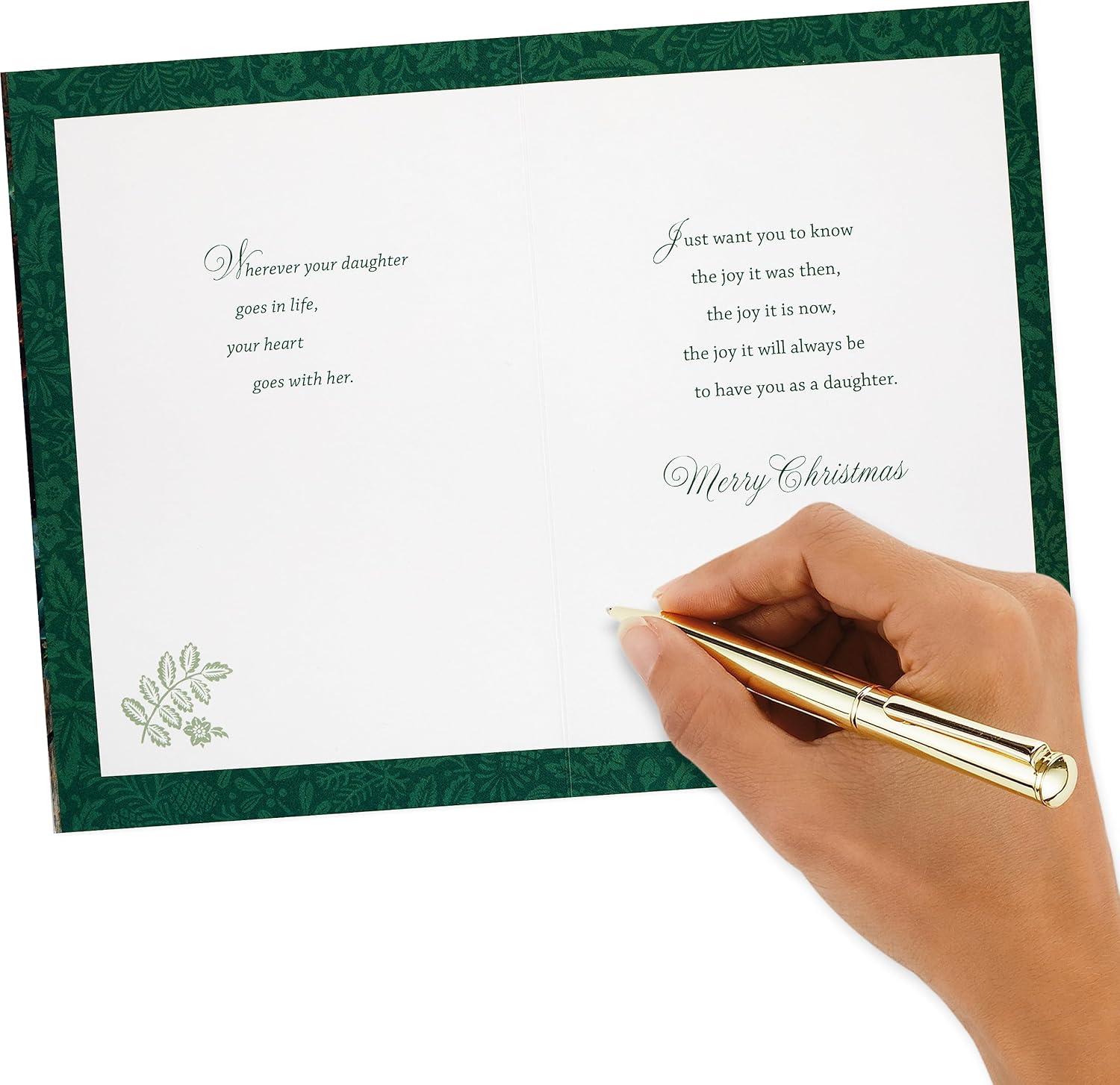 imageHallmark Christmas Card for Daughter You are Loved Winter WreathDaughter Winter Wreath