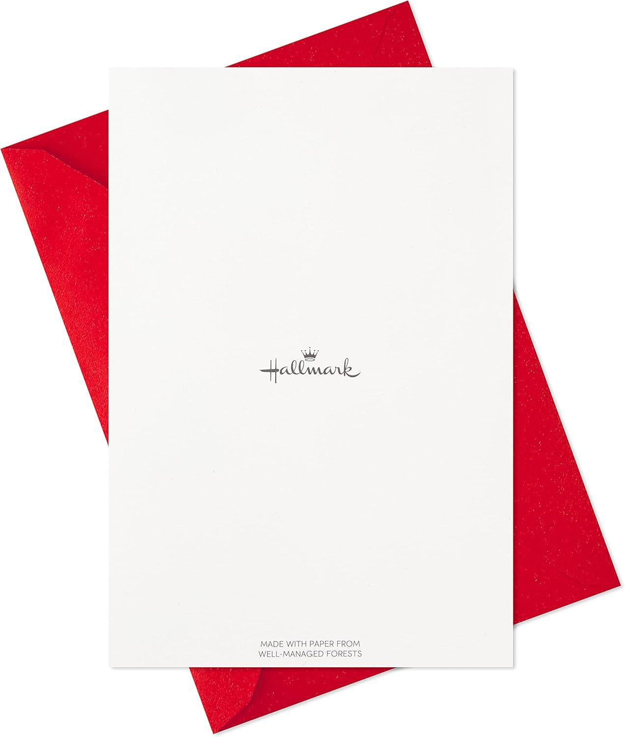 imageHallmark Christmas Cards 6 Cards with Envelopes Santa Driving Red CarMerry and Bright