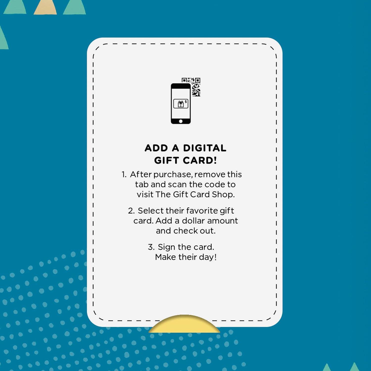 imageHallmark Gift Card Greeting Christmas Card Merry Mod SantaThank You