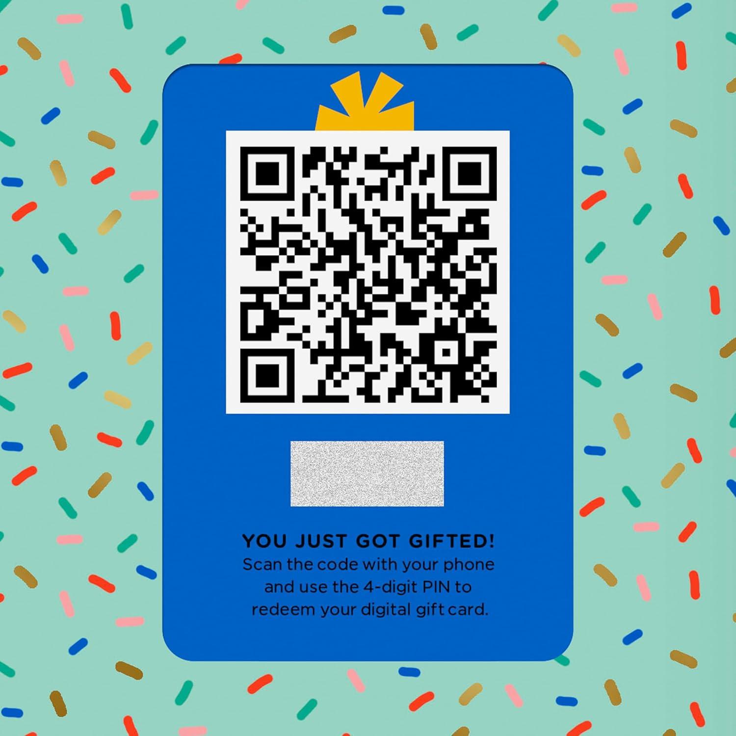 imageHallmark Gift Card Greeting Christmas Card Merry Mod SantaTreat Yourself