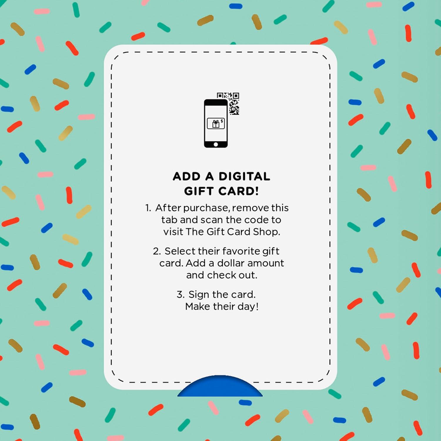 imageHallmark Gift Card Greeting Christmas Card Merry Mod SantaTreat Yourself