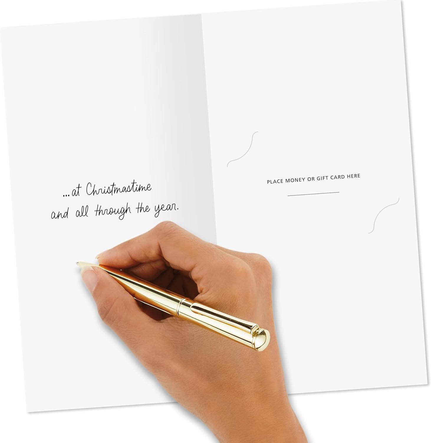 imageHallmark Holiday Money or Gift Card Holder Cards for Teachers Caregivers 10 Cards with Envelopes Thank You Gratitude