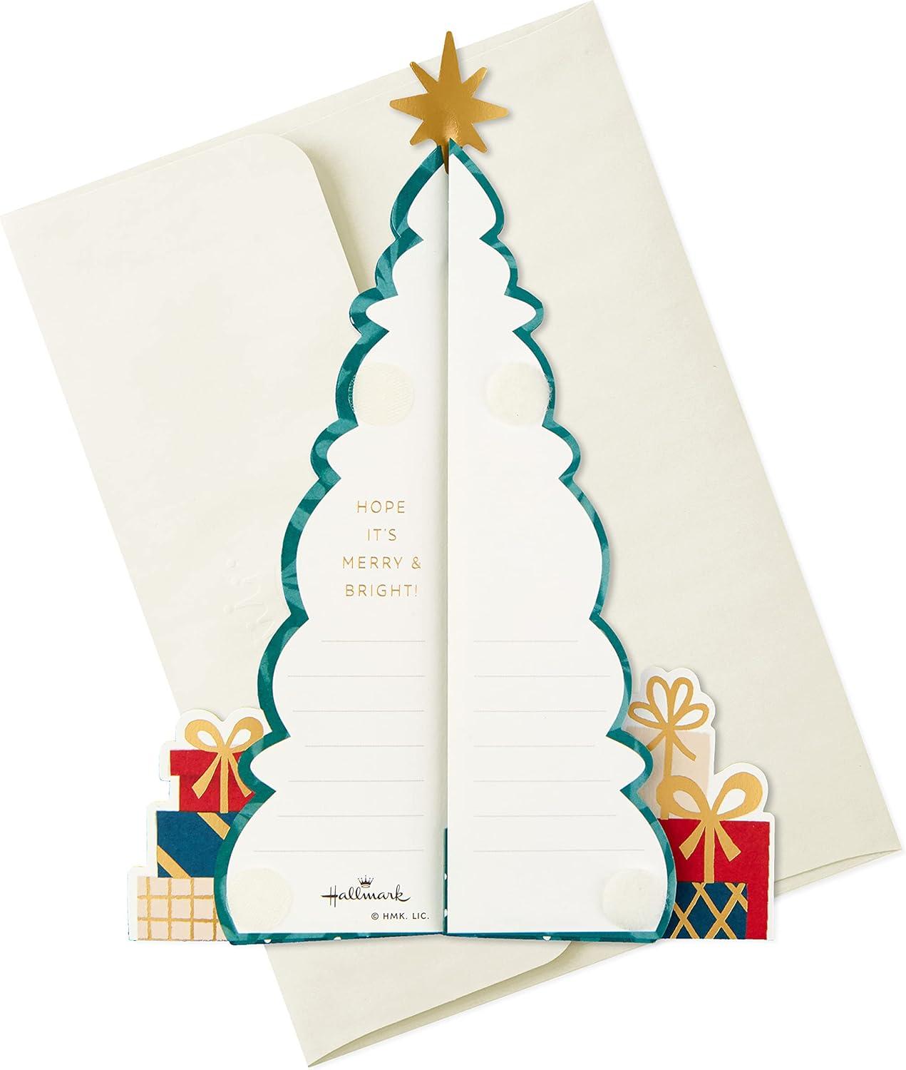 imageHallmark Paper Wonder Musical Pop Up Christmas Card Let It Snow SnowmanChristmas Tree