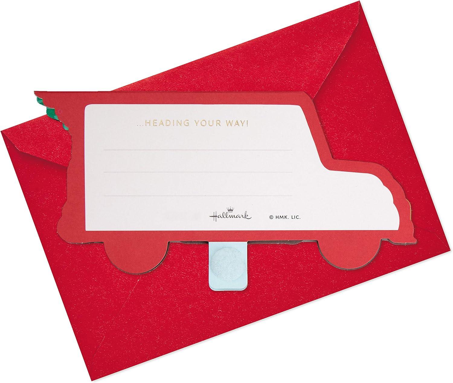 imageHallmark Paper Wonder Musical Pop Up Christmas Card Let It Snow SnowmanRed Truck