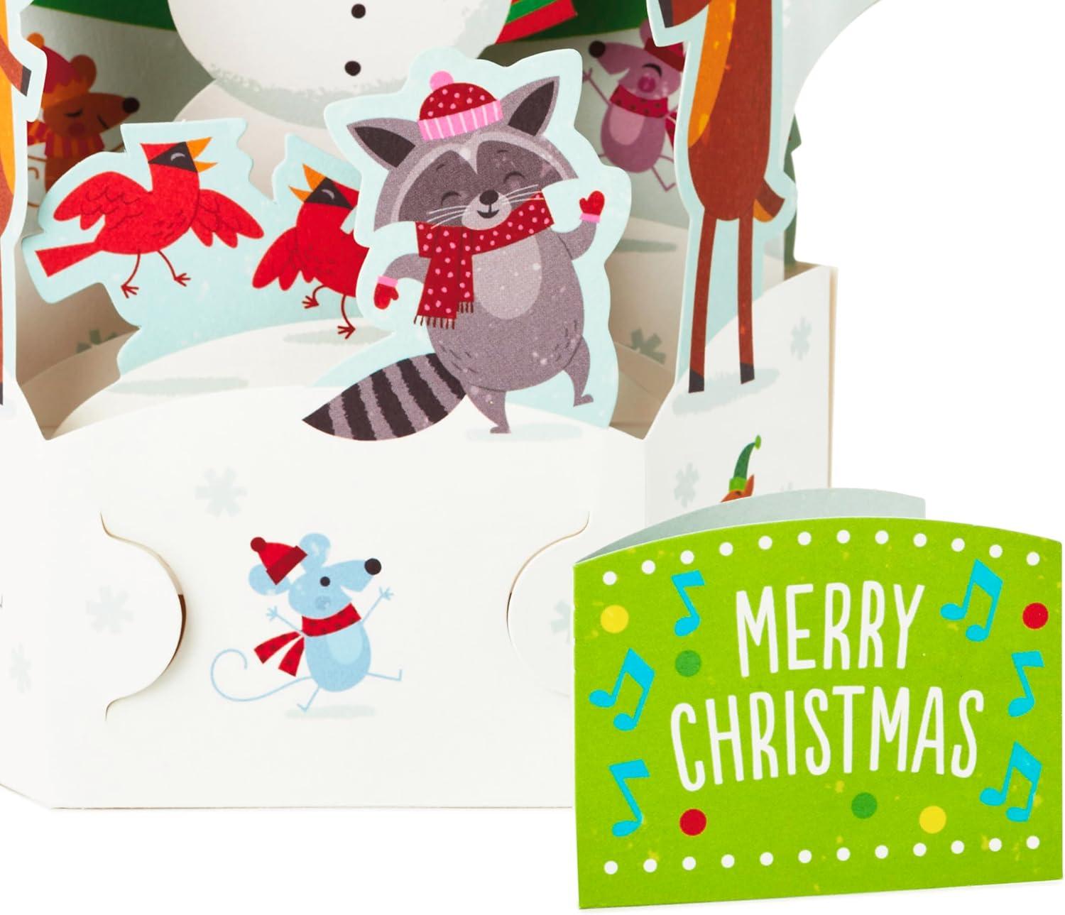 imageHallmark Paper Wonder Pop Up Christmas Card with Lights and Music Plays Rockin Around the Christmas TreeSnowman Plays Rockin Around the Christmas Tree