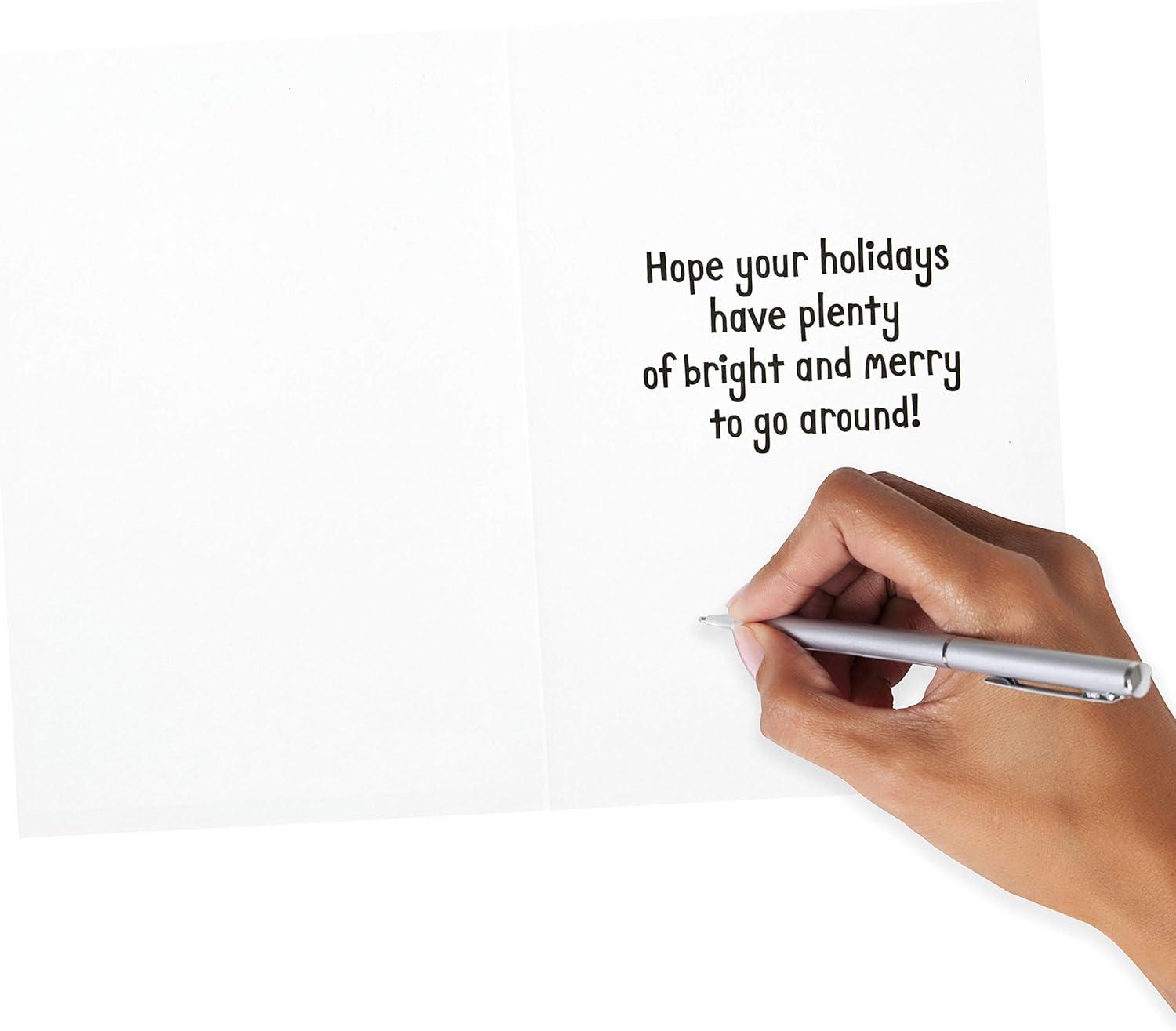 imageHallmark Peanuts Christmas Cards Assortment Snoopy and Woodstock 6 Cards with Envelopes 2 Designs6 cards 6 envelopes Snoopy and Woodstock