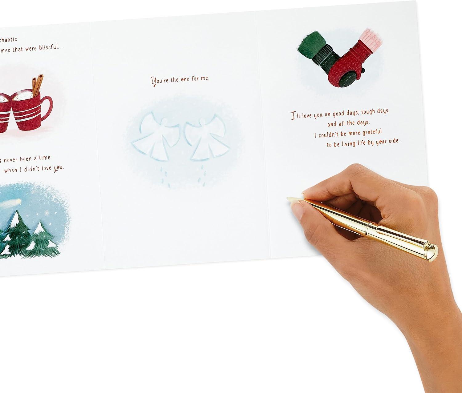 imageHallmark Romantic Christmas Card Campfire I Love Our Life TogetherRomantic Campfire Couple