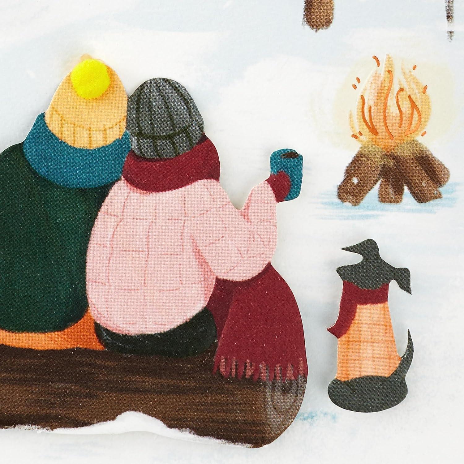 imageHallmark Romantic Christmas Card Campfire I Love Our Life TogetherRomantic Campfire Couple