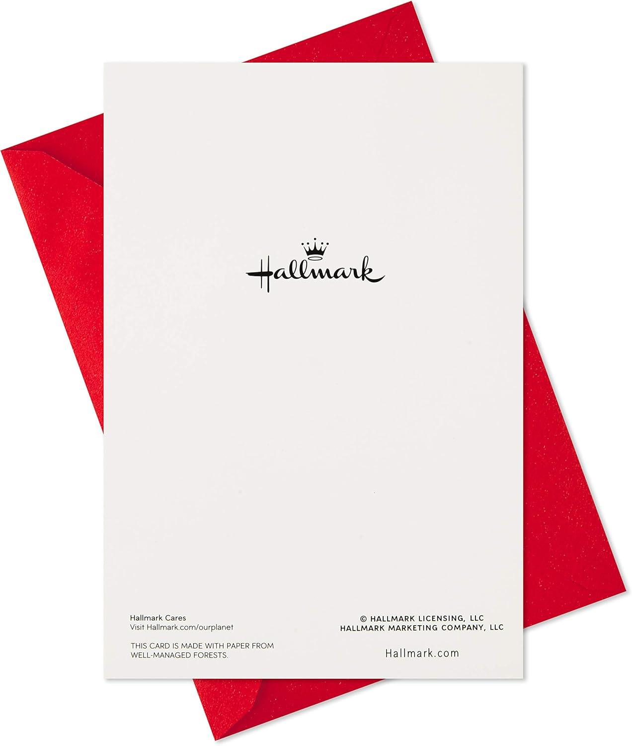 imageHallmark Thomas Kinkade Christmas Card Wishes for Christmas Snowy TownSnowy Wreath